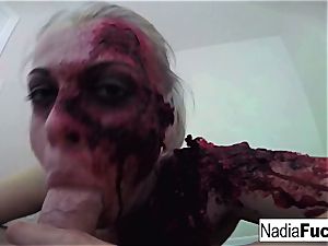 insatiable zombie gets her pack of fuck-stick and jizm